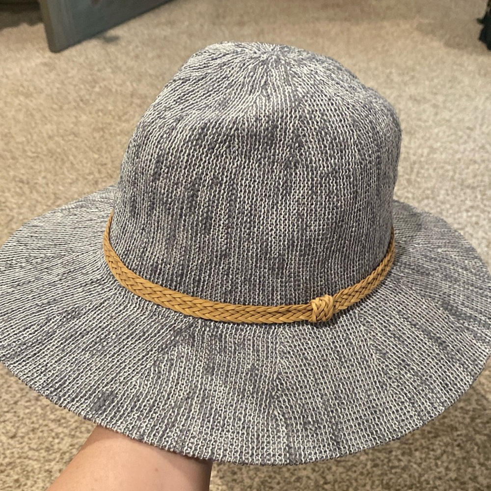 Blue & White Women’s Panama Style Hat